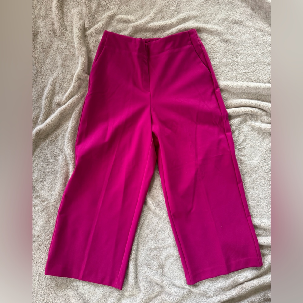 NWOT Rachel Zoe Pink Cropped Slacks - Size 8
